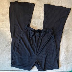 Flared Black Yoga Pants